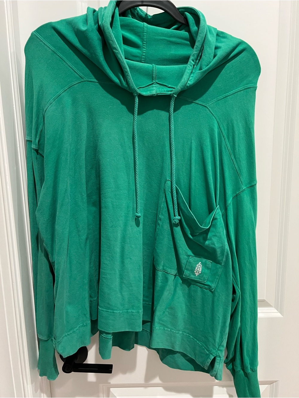Free People Green Women's Hooded Sweater